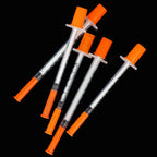 50/100Pcs Veterinary Injector Disposable Poultry Adjustable Continuous Syringe Vaccination Needle Livestock Pig Cow Pet Syringe
