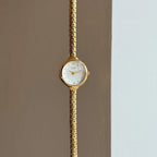 GEDI Women's Quartz Bracelet Watch Small Dial, Gold/Grey/Silver-White/White