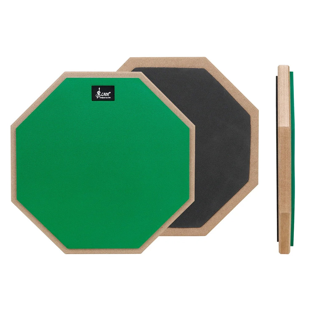 SLADE 8 Inch 12 Inch Drum Practice Pad Rubber Wooden Dumb Drum Pad Mute Training for Jazz Drums Exercise Beginners