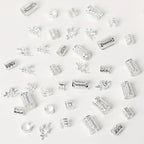 40pcs African Hair Braids mix Hair Braider Metal Hair Rings Beads Cuffs Tubes Charms Hollow Out Dread Decoration Accessories