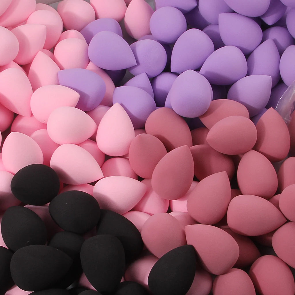 100PCS large makeup sponge, suitable for face cream and powder concealer, loose powder makeup applicator