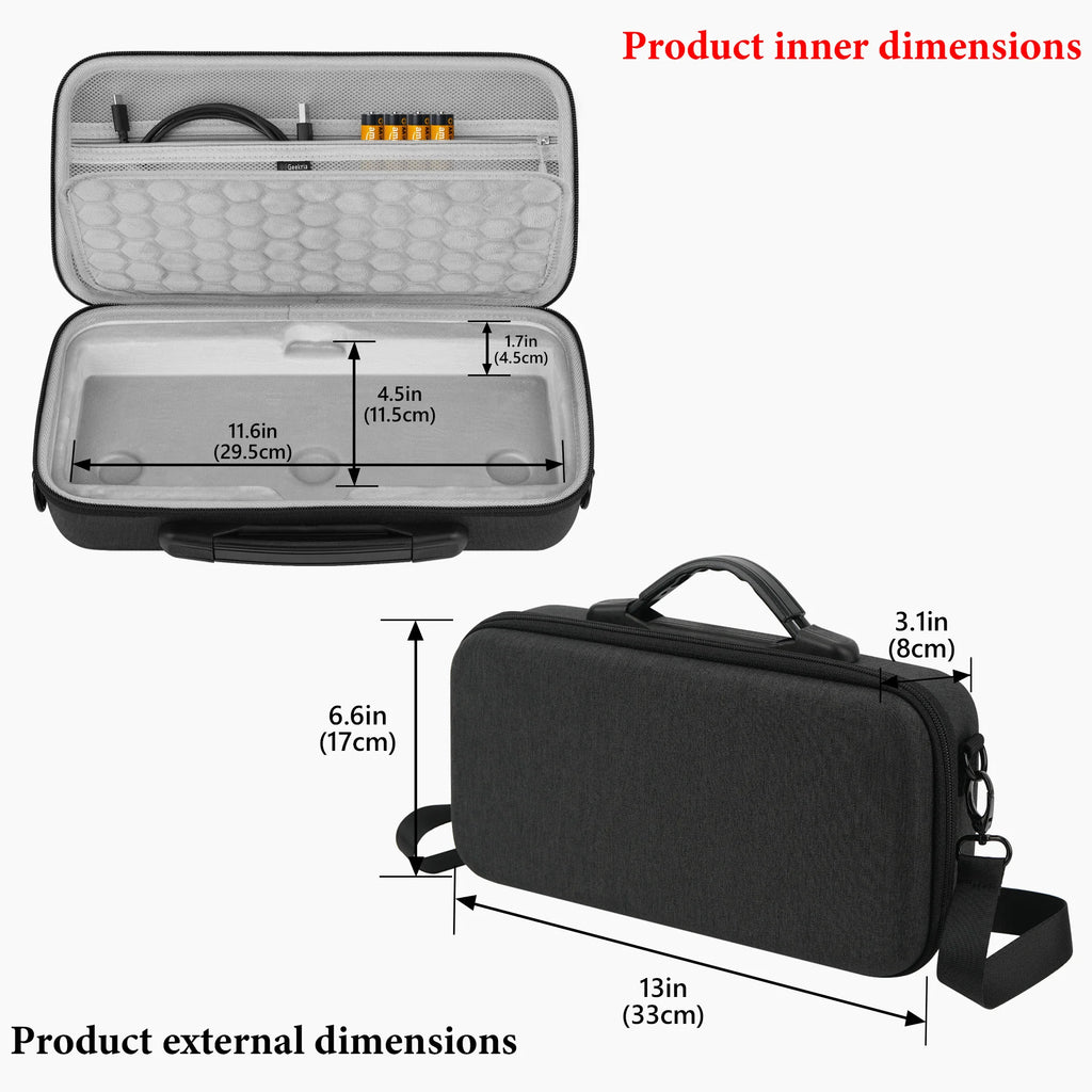 Geekria Audio Interface Carrying Case Compatible with Zoom LiveTrak L6 max/ L6 max Digital Mixer (Dark Grey)
