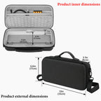 Geekria Audio Interface Carrying Case Compatible with Zoom LiveTrak L6 max/ L6 max Digital Mixer (Dark Grey)