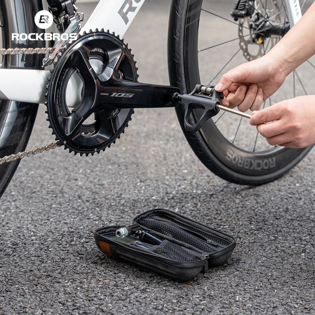 ROCKBROS Bicycle Tool Storage Can Durable Portable Storage Box Multi-Function Lightweight Outdoor Repair Tools Kit Cycling Bag