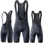 RION Men's Cycling Bib Shorts with Dolomiti Pad, Blue/Grey, Sizes S-XXL