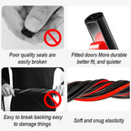 BLALION 5/16/25m Car Door Seal Strips Sticker Double Layer Weatherstrip Rubber Sound Insulation For Car Door Trunk Engine Cover