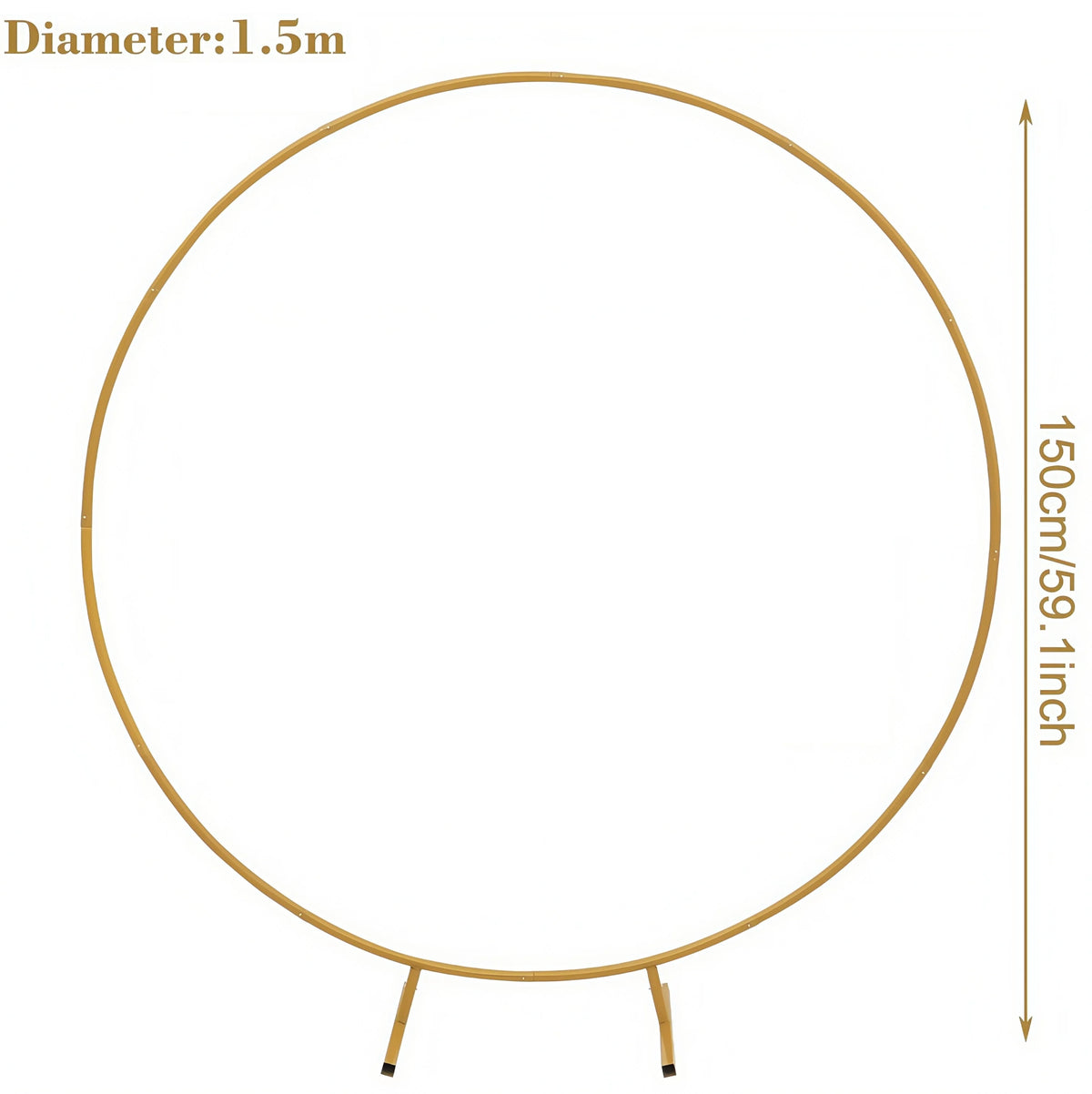 Metal Circle Stand Wedding Arche Round Balloon Arch Flower Gold Background Arch DIY Frame Birthday Party Baby Shower Decoration