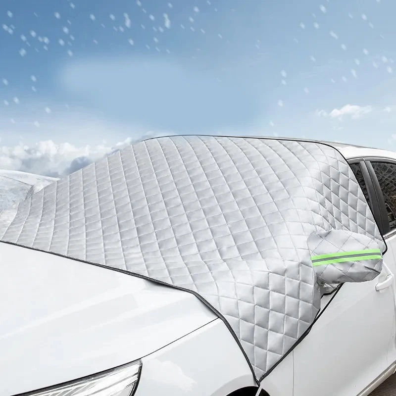 Car Winter Windshield Snow Cover Car Sun Shade Block Frost Protection Sun Protection Anti-ice Front Windscreen Cover