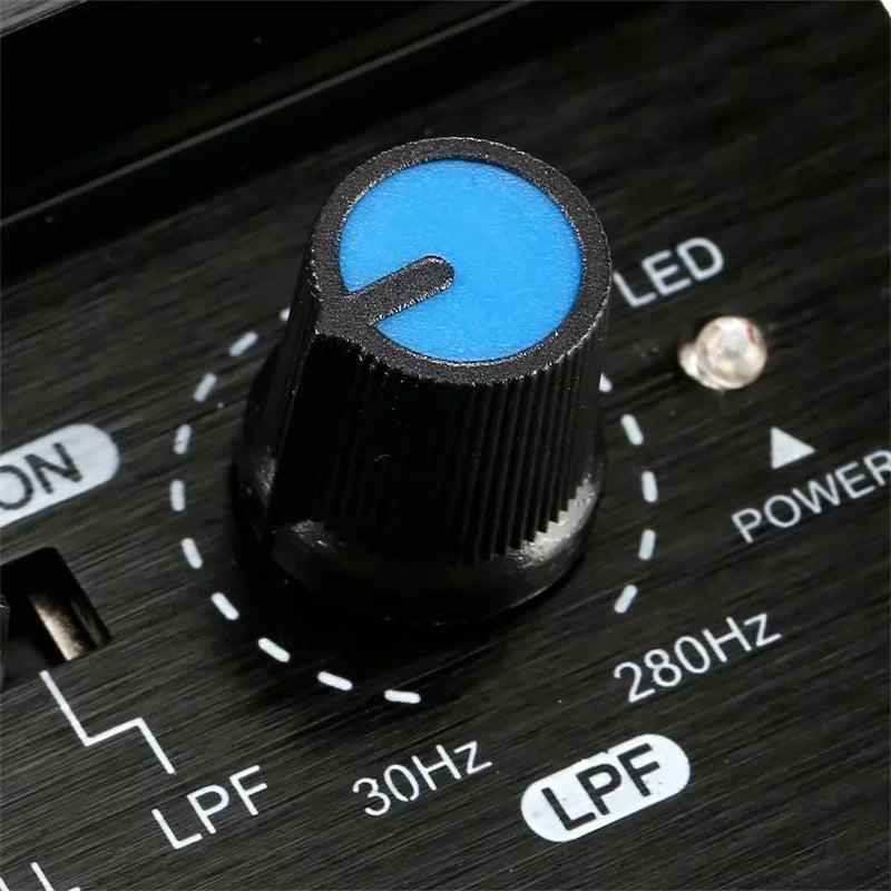 12V 600W Mono Car Audio Amplifier Powered Subwoofer Bass Amplifiers Board Player Automotive Amplifie r Module 3D Crystal Power