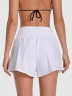 Anfilia Swim Bottoms for Women Tummy Control High Waisted Swim Board Shorts Loose Fit