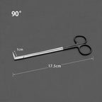 Potts Cut Angle Vascular Scissors Microscopic Coronary Artery Stainless Steel Microscopic Beak Scissors