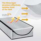 Attic Stairway Insulation Cover Energy Saving Attic Stairs Door Ladder Double Bubble Insulator Pull Down Stairs Tent with Zipper