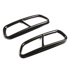 For Audi A6 C7 2016-2018 Stainless Steel Car Tail Throat Pipe Modified Cover Car Exhaust Tail Pipes Decoration Frame Accessories