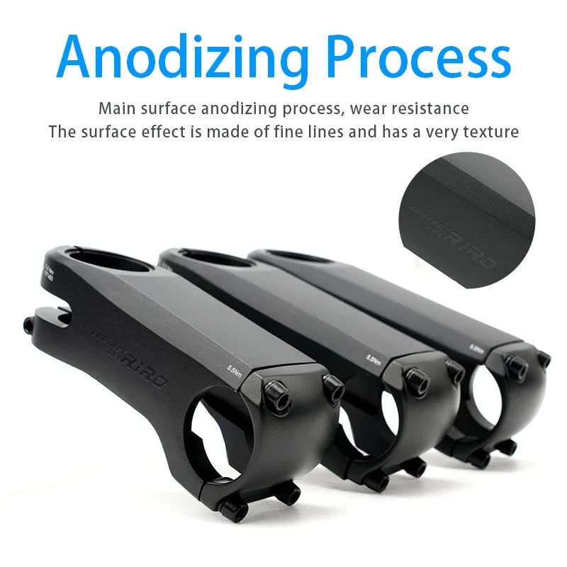 RIRO Bicycle Stem 80mm 90mm 100mm Road MTB Bike Table 31.8mm Aluminum Alloy Handlebar Power Lightweight Mountain Bike Bridge