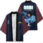 Japanese Style Kimono Cardigan Cloak 3D Printed Feather Pattern Cosplay Robe, Sizes XS-3XL