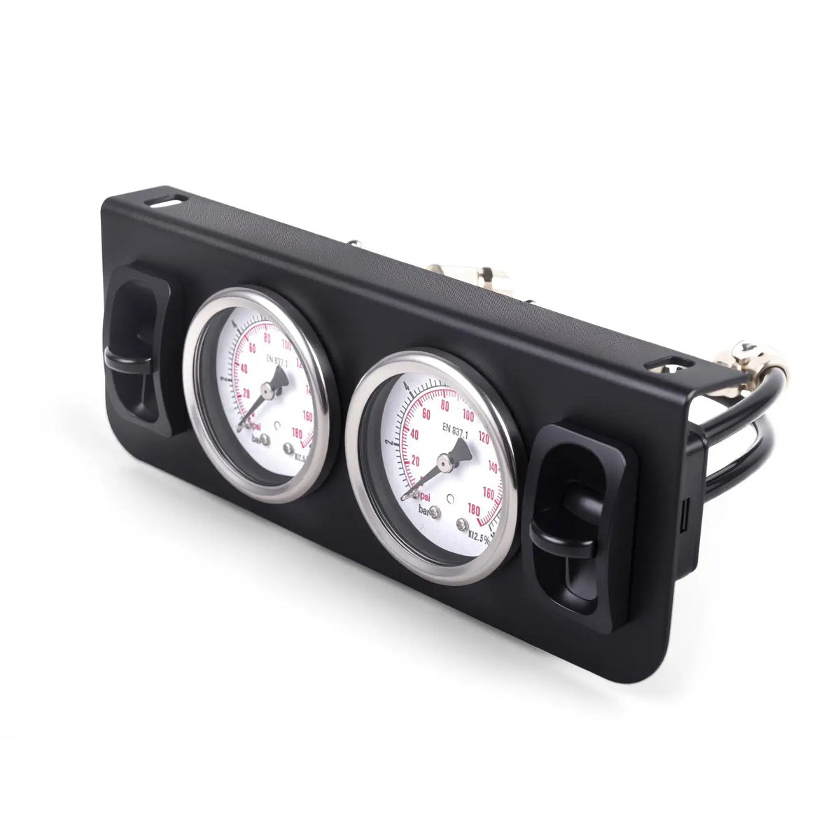 Panel Paddle Valve Switch with Two Air Suspension Pressure Gauge, Air Fittings, Contorl Air Bags in Car Suspension System