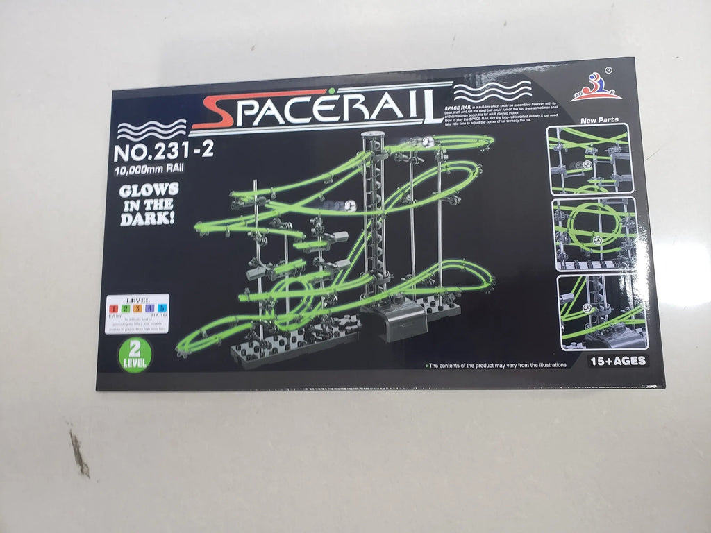 Marble Run Maze Race Track Games Luminous Spacerail Roller Coaster Level 2 3 4 Electric Elevator Model Education Science Toy