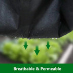 High quality garden weed barrier landscape fabric with 10 free landscape staples, durable and heavy-duty weed removal,