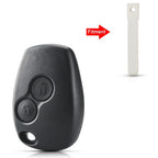 KEYYOU Remote Key Shell Case No Blade for Renault/Dacia/Nissan 2 or 3 Button 10pcs