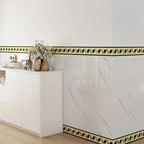 Rolled Self-Stick Baseboard Trim-Anti-Collision Waterproof Wall Waistband Sticker for Living Room Bedroom Home Decor