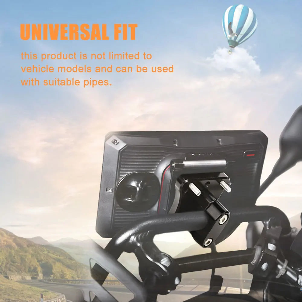 Motorcycle GPS R12 Mount 12mm Bar Clamp AMPS Bracket For Yamaha Tenere700 Super Tenere XTZ1200 T700 World Raid Aprilia Tuareg660