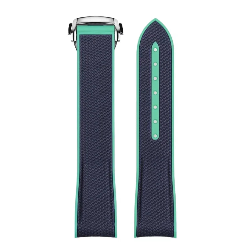 Strap for Omega X Swatch Joint MoonSwatch 20mm Curved End Silicone Rubber Band for Seamaster 300 Waterproof Sport Watch Bracelet