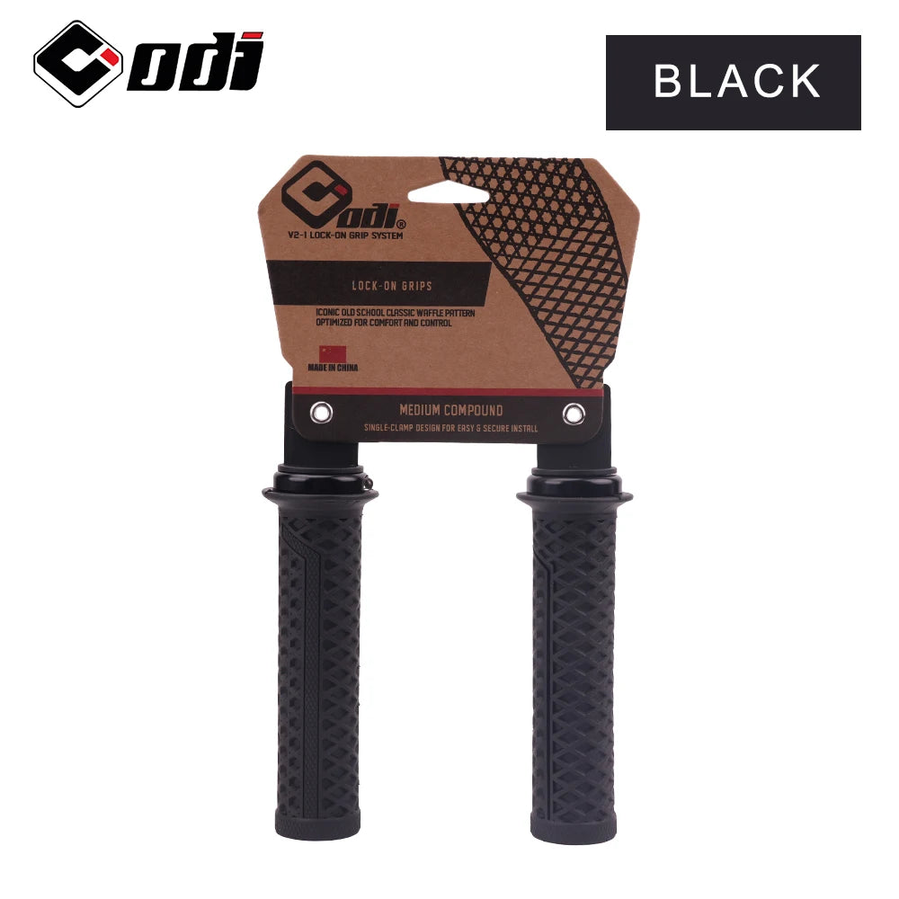 1Pair ODI Lock-on Silicone Mountain Bike Grips Shock-Absorbing Anti-Slip Comfortable Handlebar Covers for MTB/Cycling Parts