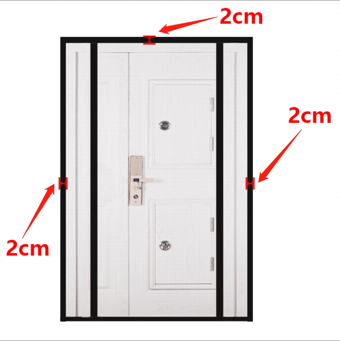 Magnetic Mesh Screen Door Mosquito Net, Anti Fly Insect Door Mesh, Open from Side 2,Automatic Closing, Size Can Be Customized