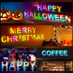1PC Smart LED Letter Light - DIY RGB Marquee App Control Music Sync Indoor Sign Game Holiday Party Wedding Graduation Season A-Z