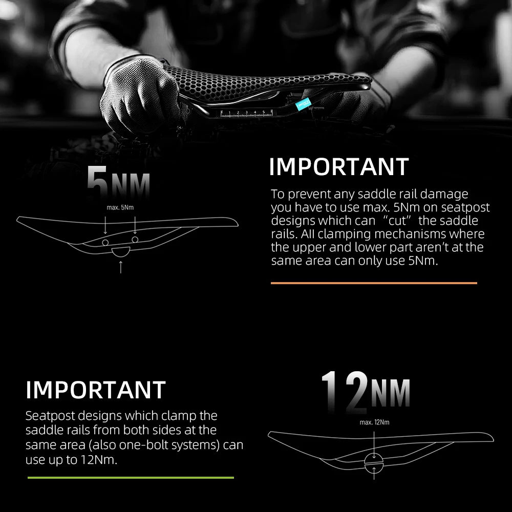 RYET 3D Printed Full Carbon Bicycle Saddle 245*135/145/155mm Bike Saddle for MTB Gravel Road Bike Seat Cushion bicycle parts