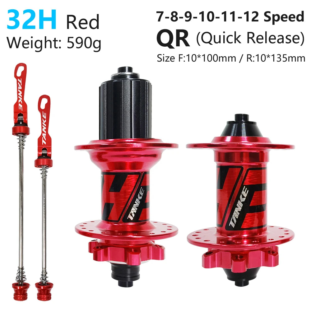 TANKE-MTB Hub Sealed Bearing,for Bicycle 8,9,10,11,12 Speed Mountain Bike Disc Brake,32 Holes,36 Holes,6 NBK Cubo,Aluminum Alloy