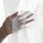 Modern Minimalist 1pc White Tulle Sheer Curtains Window Curtains for Living Room Bedroom Dining Blackout Decor Elegant Thick