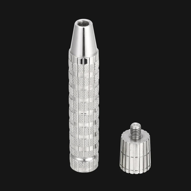 Men's Manual Shaver Accessories 316 L Stainless Steel Double Edge Safety Razor Handle（Without Head）