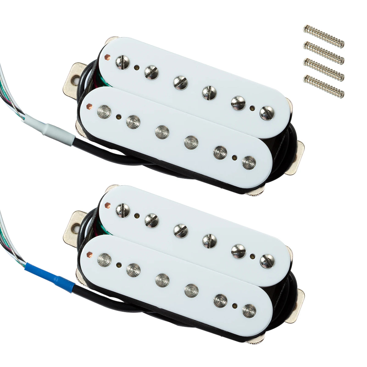 Phrilam Pro HH High output Alnico5 6 non &6 adjustable Humbucker Neck/50mm7.6K  Bridge/52mm Pickups8.8/16.5K for Electric Guitar