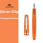 JINHAO 82 Fountain Pen Spin Silver Clip EF F M Nib Business Office School Supplies Ink Pens Korean Stationery Pens for Writing