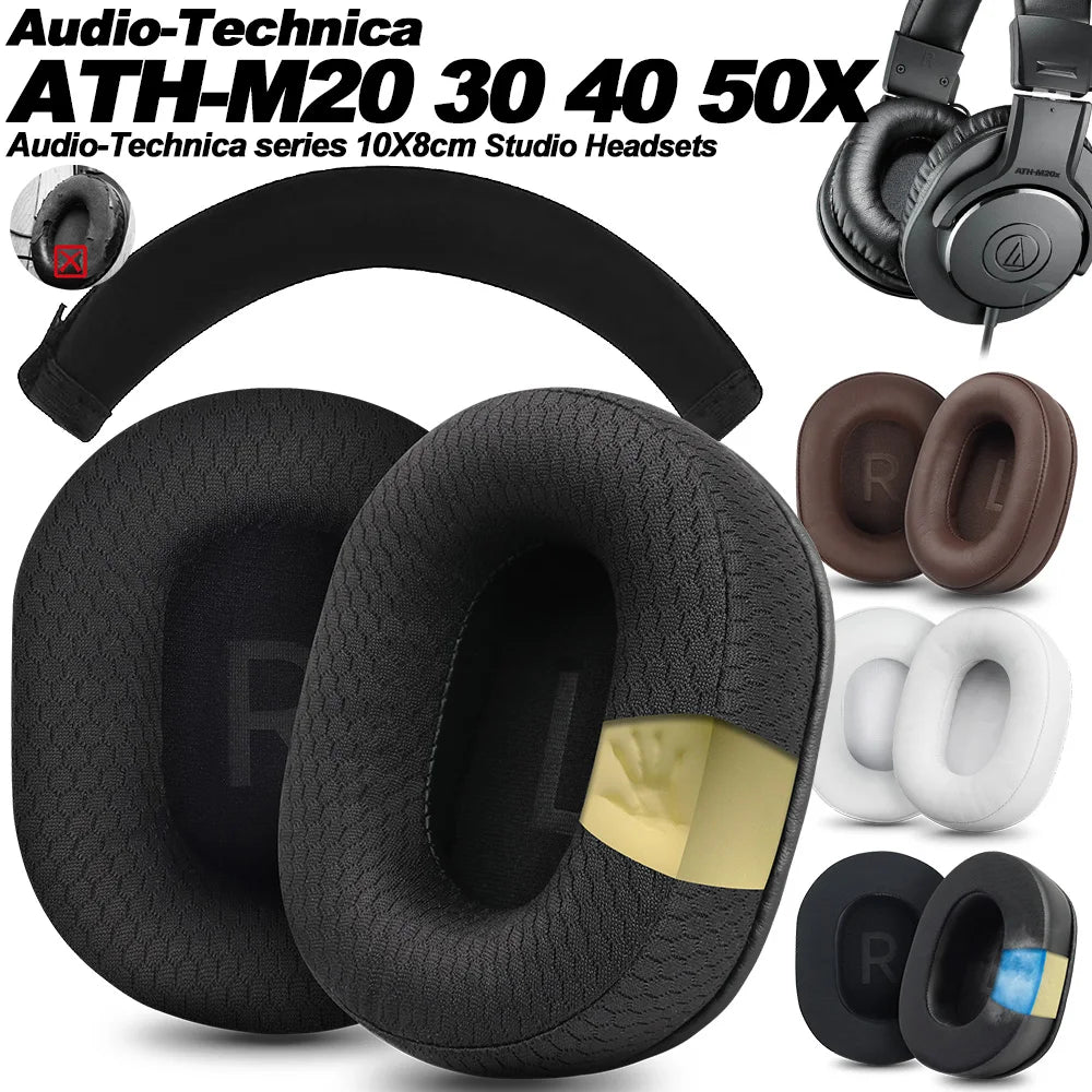 Audio-Technica replacement ear pads 100x80mm for ATH-MSR7b M50X M40X M30X M20X M10X
