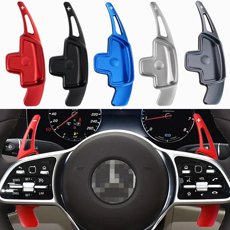 For Mercedes-Benz A Class W177 V177 B C E Class W205 W246 W213 GLA Car Steering wheel paddle shifters Aluminum Shift Paddle