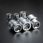 Hex Socket Wrench Head Set 1/4 3/8 1/2 Short Long Socket Deep Nut Driver Sleeve Spanner End Ratchet Tool With Holder