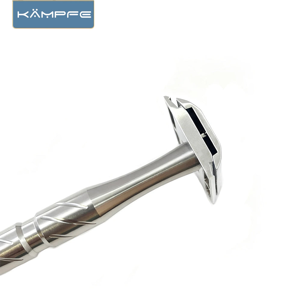KAMPFE Double Edge Safety Razor Handle Replacement, CNC 316L Stainless Steel