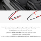 Carbon Fiber Auto A-Pillar Speaker Panel Cover Trim Sticker For Ford Mustang GT 2024 2025 Car Interior Decor Tuning Accessories