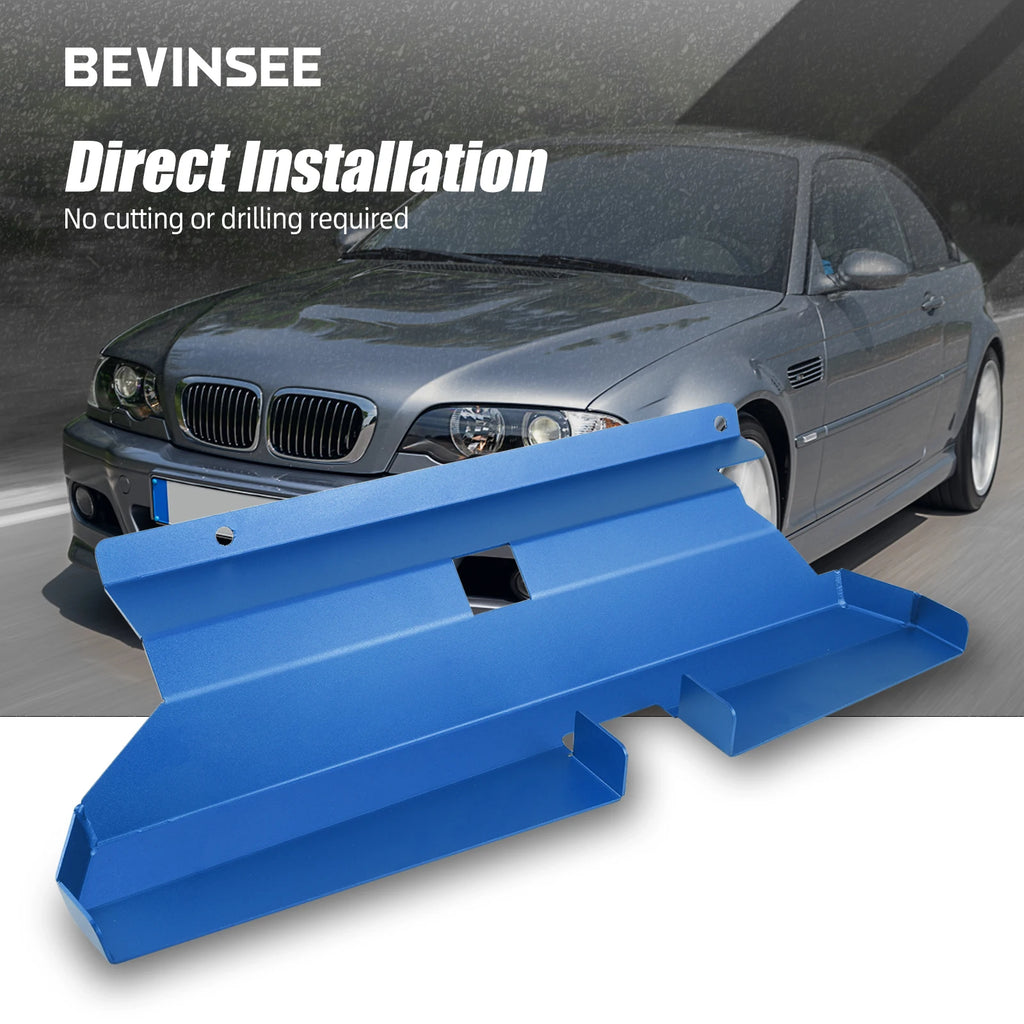 BEVINSEE Alloy Cold Air Intake Scoop for BMW 3 Series E46 316i 318i 320i 318ci 320ci 325i 316ci 325ci 330i 330ci 325xi M54 M52TU