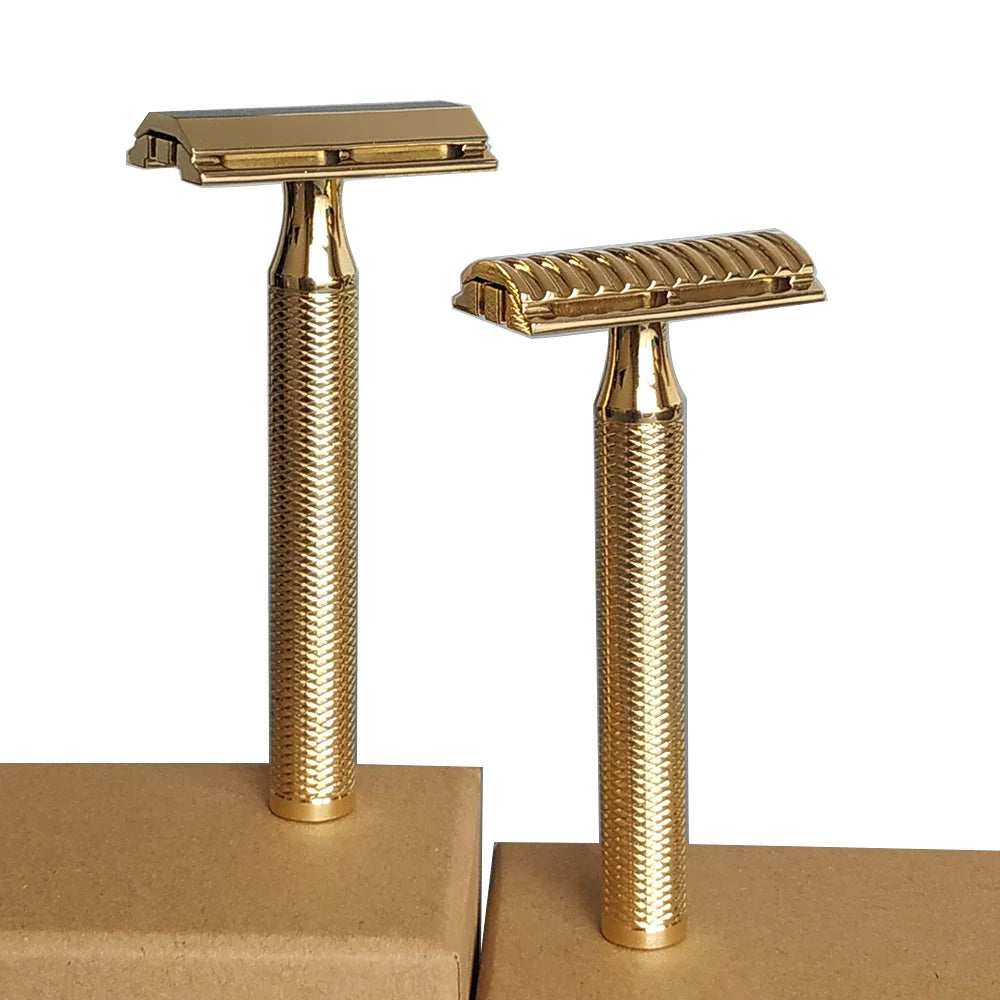 Dscosmetic CNC Brass safety razor V92 V95 Double cap