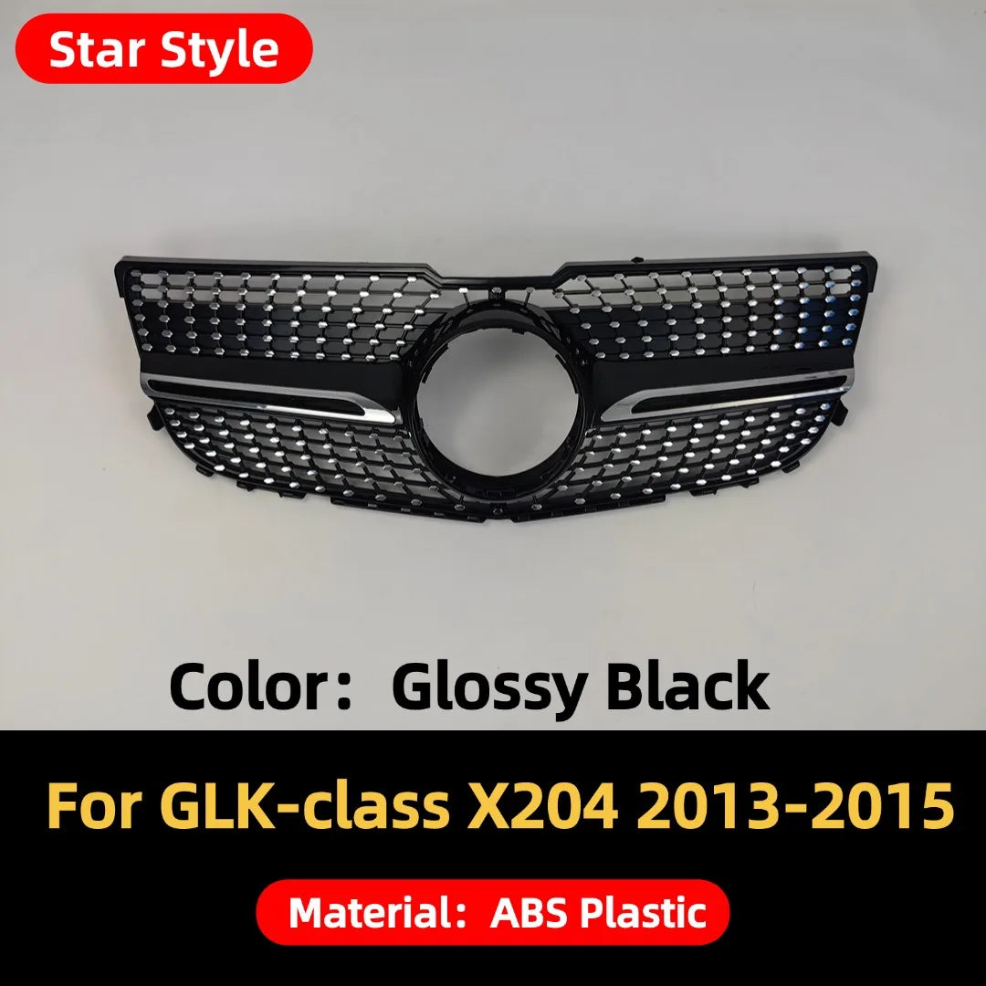 Front Bumper Grille Grill Tuning Accessories For Mercedes Benz GLK X204 GLK220 GLK250 GLK300 GLK350 2008-2015 Stars GT Style