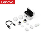 Lenovo Magnetic Wireless Lavalier Microphone 100M Noise Reductionfor with Charging Box Professional Microphone for Recording