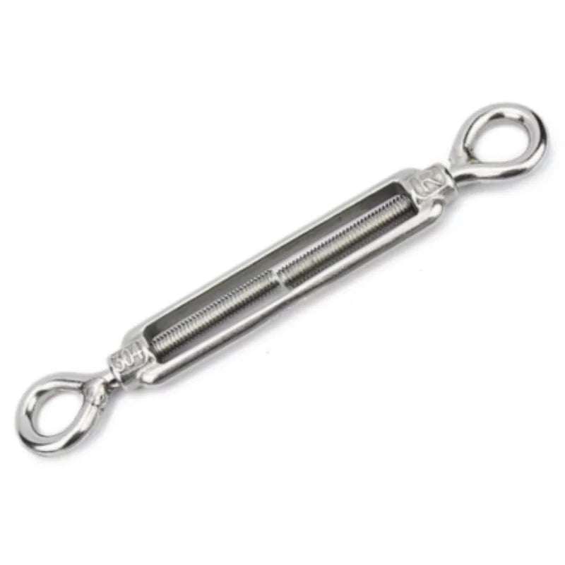 5PCS Hook And Eye OC Type Turnbuckle Size Stainless Steel 304 Heavy Duty Rigging Sailing Hardware Turnbuckle Wire Rope Tension