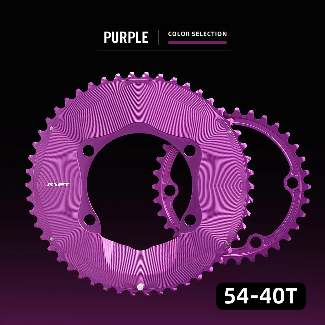 RYET Aero Road Bike Chainring 50-34T 52-36T 54-40T for Shimno Dura-Ace R9200 Ultegra R8100 105 R7100 12s 2x Groupsets Parts