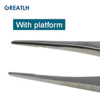 Autoclavable Stainless Steel Tissue Forceps with Golden Handle Teethed Forceps Ophthalmic Instrument 1pcs
