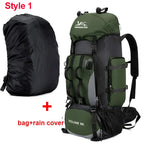 90L Waterproof Hiking Camping Backpack Trekking Bag Rucksack Large Capacity Travel Outdoor Sports Bags Camping Equipment Men