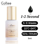 Gollee 0.5-1s Fast drying lashes glue Latex-free Eyelash Extensions Glue 5ml Professional Waterproof eyelash extension supplies