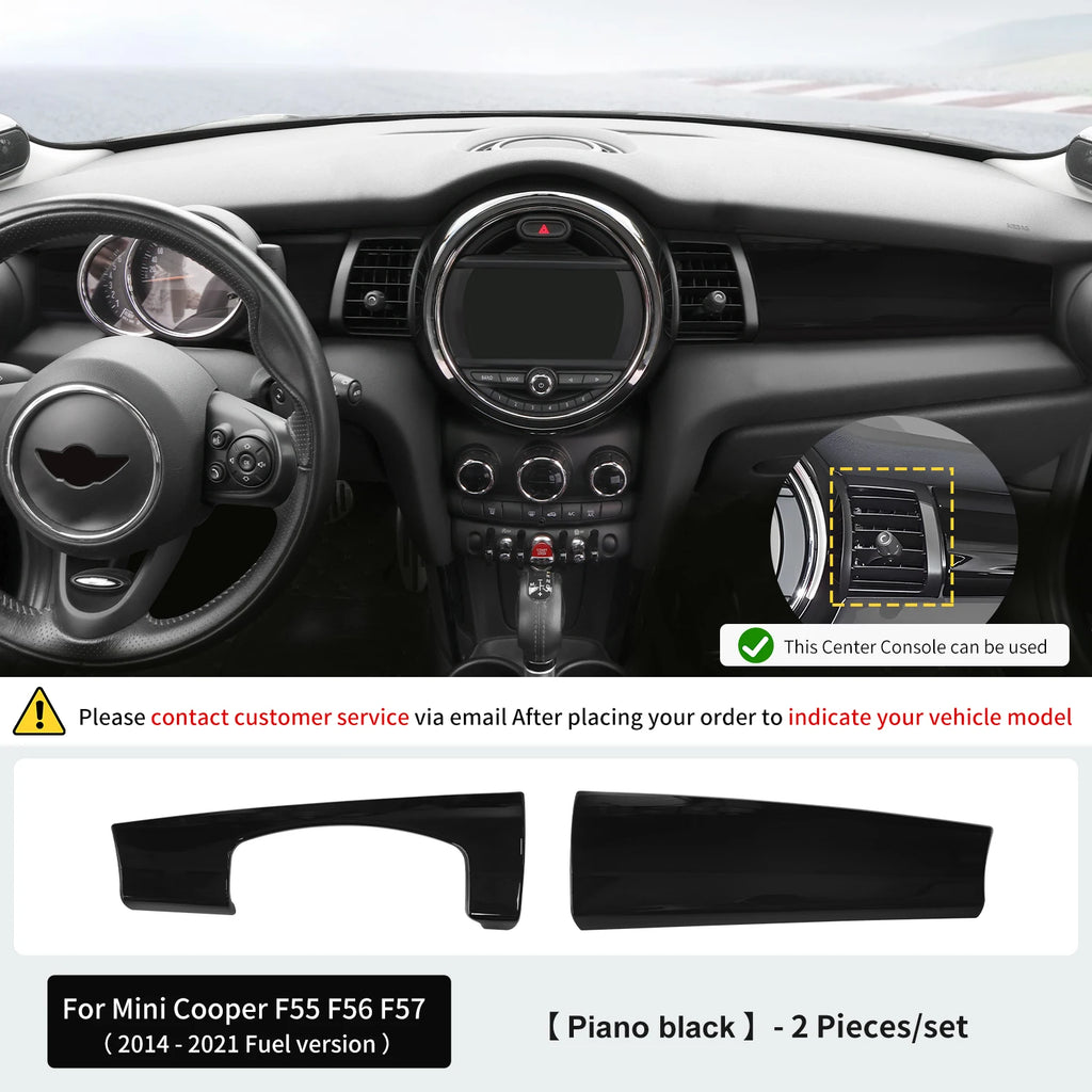 Center Console Decorative Shell Cover for Mini Cooper F55 F56 F57 2014-2021 ABS Leather